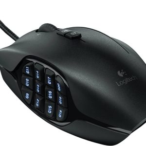 Logitech G600 MMO - Ratón para juegos, retroiluminación RGB, 20 botones programables