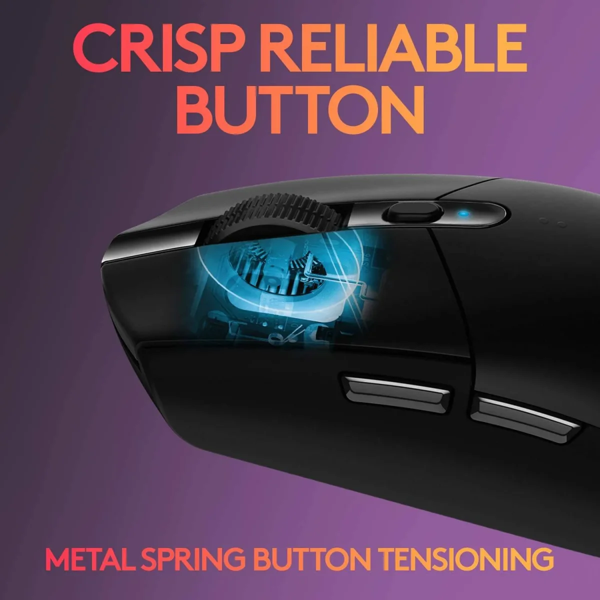 Logitech G305 LIGHTSPEED - Ratón inalámbrico para juegos, sensor Hero 12K, 12,000 DPI, liviano, 6 botones programables, 250 h de duración de la batería, memoria integrada, PC/Mac - Negro - Imagen 5