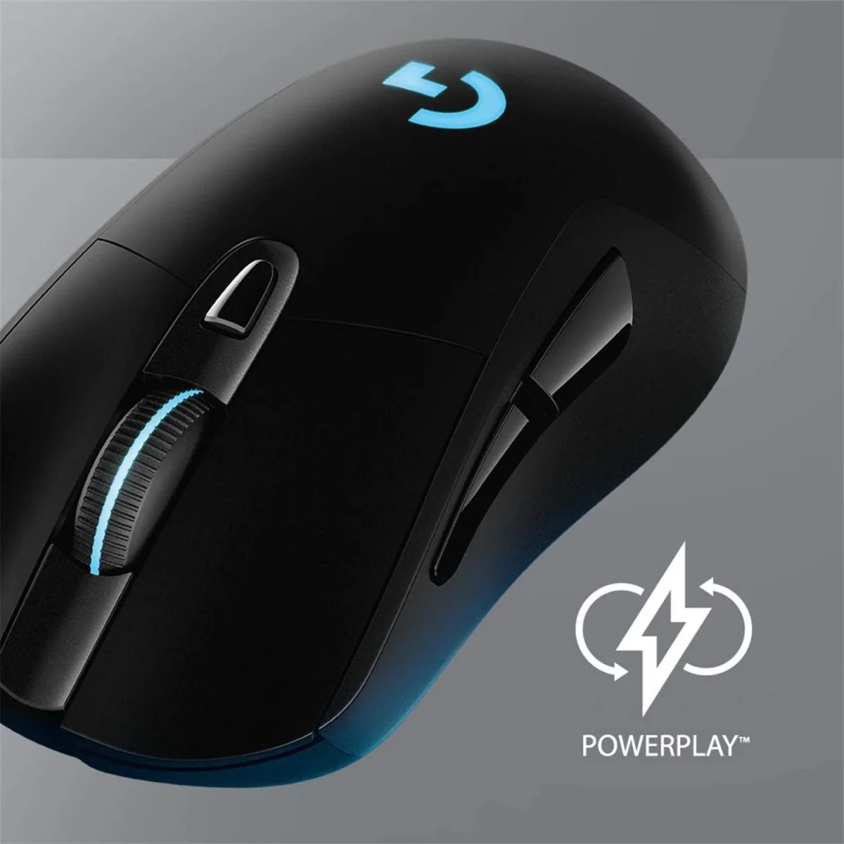 Logitech G703 - Ratón inalámbrico para juegos Lightspeed con sensor Hero 25K, compatible con PowerPlay, Lightsync RGB, ligero 95G+10G opcional, 100-25, 600 DPI, empuñaduras laterales de goma - Negro - Imagen 4