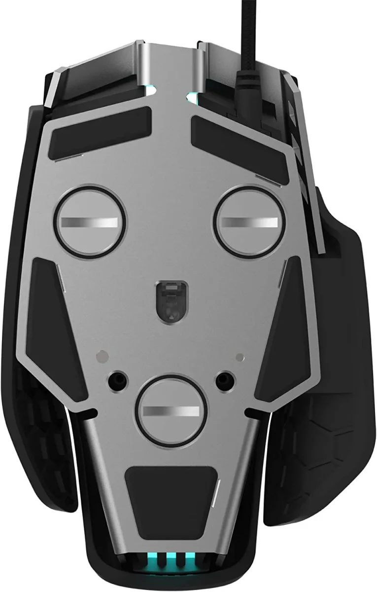Corsair M65 RGB Elite - Ratón para juegos FPS y MOBA con cable - Peso y equilibrio ajustables - Marco de aluminio duradero - Sensor óptico de 18,000 DPI, negro - Imagen 3
