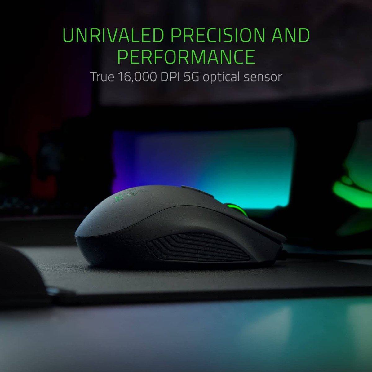 Razer Naga Trinity - Ratón para juegos: Sensor óptico de 16,000 DPI - Iluminación Chroma RGB - Placa lateral intercambiable con configuraciones de 2, 7, 12 botones - Interruptores mecánicos - Imagen 4