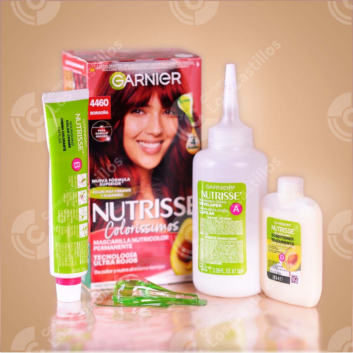 Tinte Nutrisse N.4460 Borgona Castaño Rojiso - Imagen 2