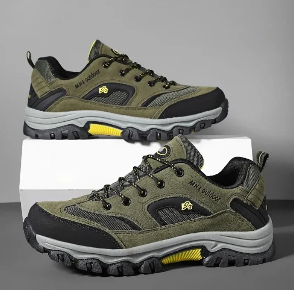 Zapatilla De Montaña Jx Antideslizante Verde 43 Masculino - Imagen 2